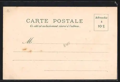 Lithographie Paris, Exposition universelle de 1900, Palais des Manufactures Nationales