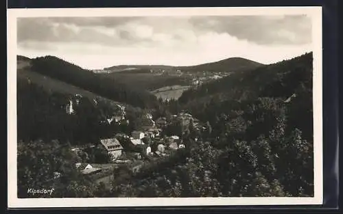 AK Kipsdorf, Blick zur Ortschaft