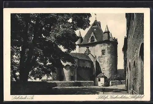 AK Liebstadt /Sa., Schloss Kuckuckstein, Schlosshof