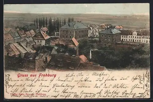 AK Frohburg, Totalansicht aus der Vogelschau