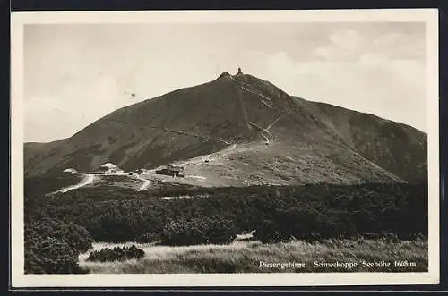 AK Schneekoppe /Riesengebirge, Panorama