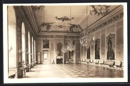 AK Breslau, Schlossmuseum, Karlstr. 34, Der grosse Festsaal im Breslauer Schloss Friedrichs d. Gr., Innenansicht