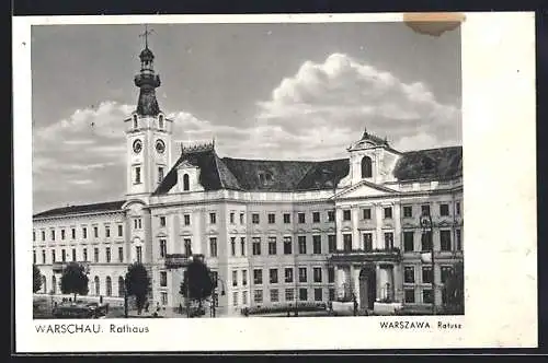 AK Warschau-Warszawa, Rathaus