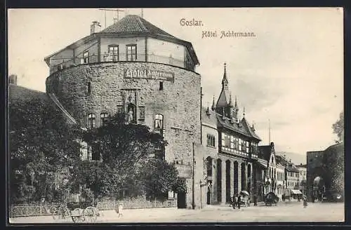AK Goslar, Ansicht vom Hotel Achtermann