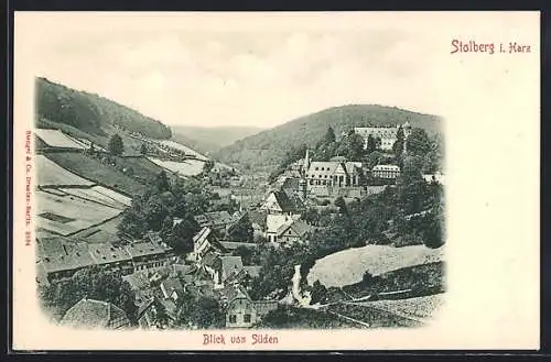 AK Stolberg i. H., Blick von Süden