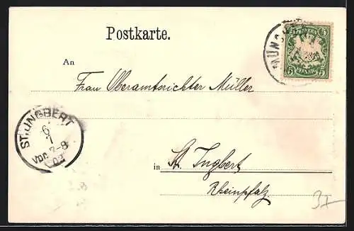 AK München-Au, Rathaus mit Wachparade