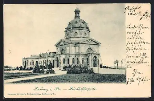 AK Freiburg i. Br., Friedhofkapelle