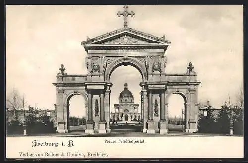 AK Freiburg i. B., Das neue Friedhofportal