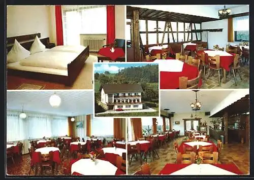 AK Reichelsheim-Erzbach / Odenwald, Gasthaus-Café-Pension Berghof, Forststrasse 44