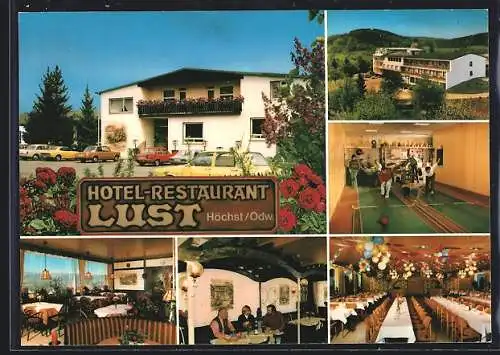 AK Höchst i/Odenwald, Hotel Restaurant Lust, Kegelbahn