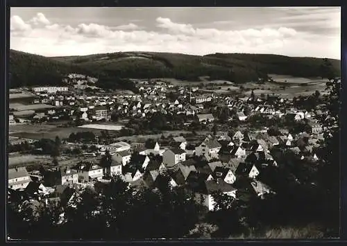 AK Höchst im Odenwald, Totalansicht vom Berg aus