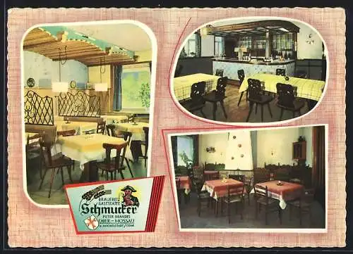 AK Ober-Mossau, Brauerei Gaststätte Schmucker v. Peter Brandes