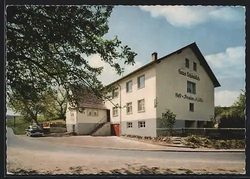 AK Güttersbach, Cafe-Pension Haus Schönblick, Bes. Fritz Müller