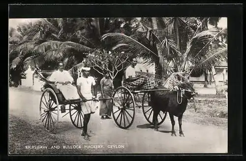 AK Ceylon, Rickshaw and Bullock Hackery