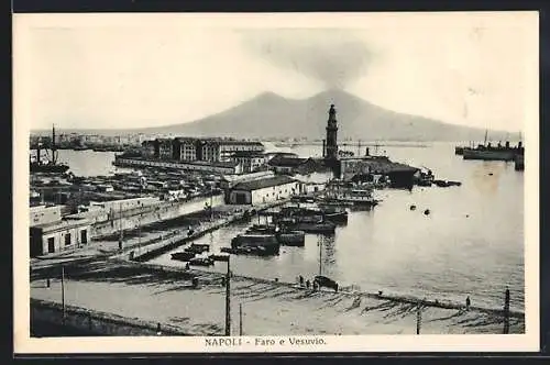 AK Napoli, Faro e Vesuvio, Hafen