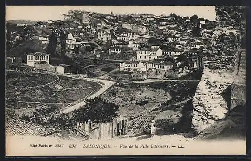 AK Salonique, Vue de la Ville intérieure