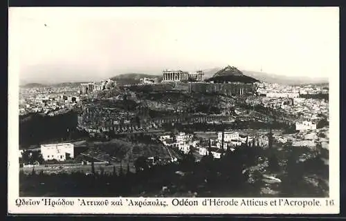 AK Athènes, Odéon d`Hérode Atticus et l`Acropole