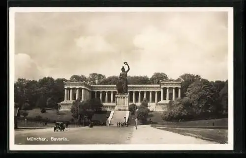 AK München, Die Bavaria und die Ruhmeshalle