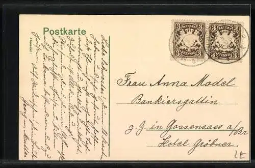 AK München, Bavaria mit Ruhmeshalle
