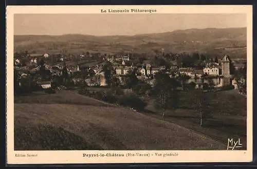 AK Peyrat-le-Chateau, Vue générale