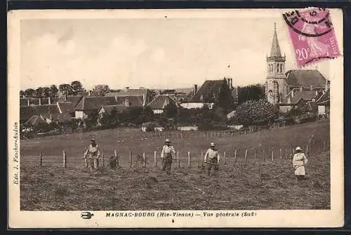 AK Magnac-Bourg, Vue générale Sud