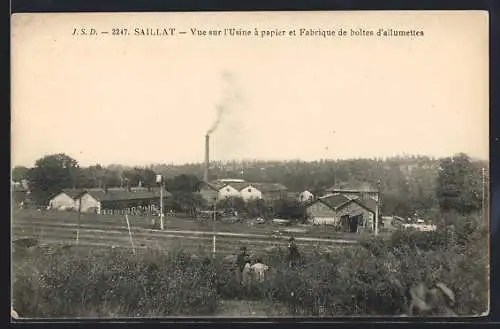 AK Saillat, Vue sur l`Usine à papier