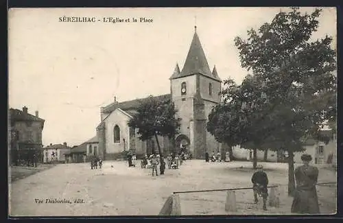 AK Séreilhac, L`Eglise et la Place