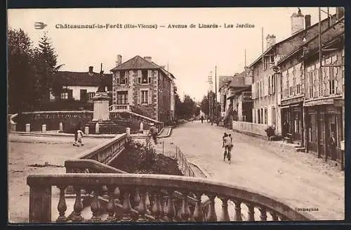 AK Chateauneuf-la-Foret, Avenue de Linards, Les Jardins