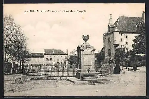 AK Bellac, La Place de la Chapelle