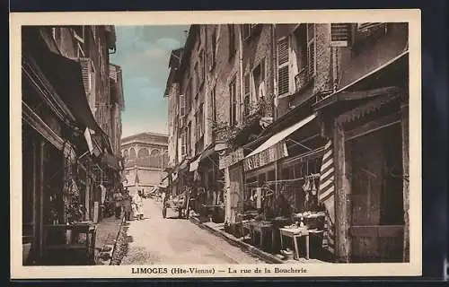 AK Limoges, La rue de la Boucherie