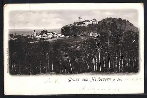 AK Neubeuern a. Inn., Blick zur Burg