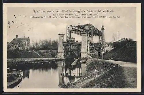 AK Henrichenburg, Schiffshebewerk am Dortmund-Ems-Kanal