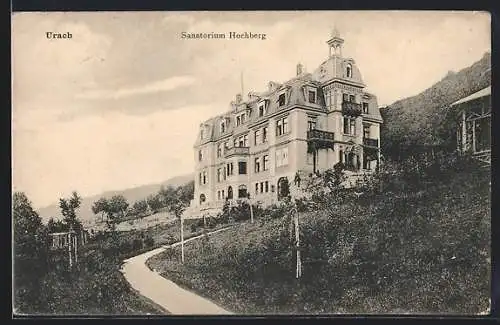 AK Urach, Blick aufs Sanatorium Hochberg