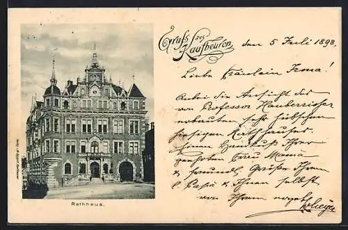 AK Kaufbeuren, Blick aufs Rathaus