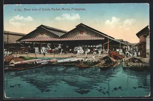 AK Manila, River view of market