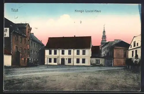 AK Tilsit, Blick aufs Königin Luise-Haus