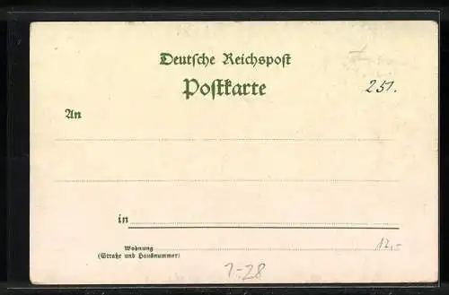 Lithographie Fürst Bismarck beim Vortrag bei Kaiser Wilhelm I.