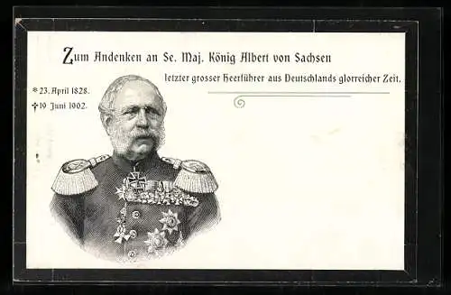 AK König Albert von Sachsen