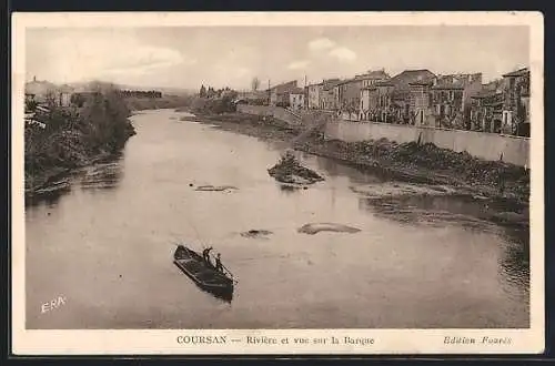 AK Coursan, Rivière et vue sur la Barque