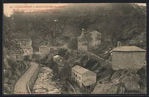 AK Carcanieres et Escouloubre-les-Bains, etablissements de Roquelaure