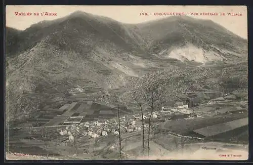 AK Escouloubre, Vue générale du village