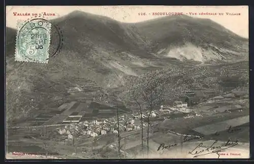 AK Escouloubre, Vue générale du village