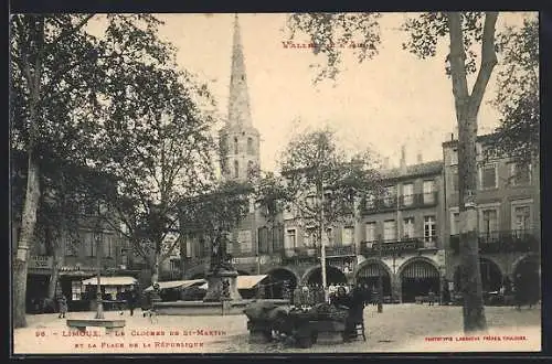 AK Limoux, Le Clocher de St-Martin et la Place de la République