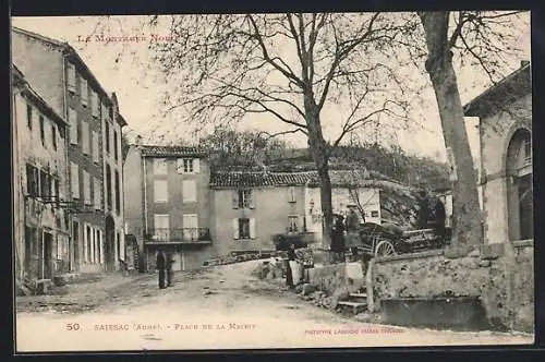 AK Saissac /Aude, La Montagne Noire, Place de la Mairie