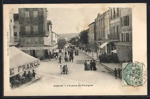 AK Sigean, L`Avenue de Perpignan