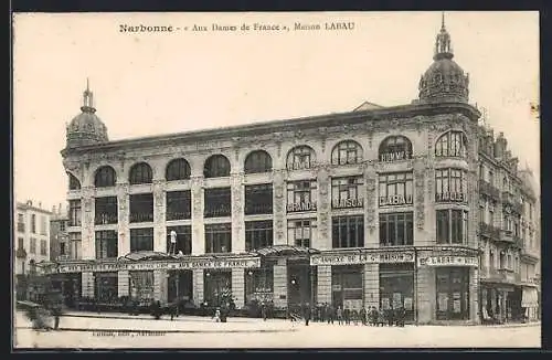 AK Narbonne, Aux Dames de France, Maison Labau