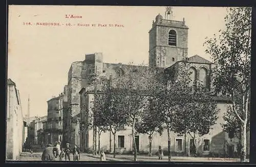 AK Narbonne, Eglise et Plan St-Paul