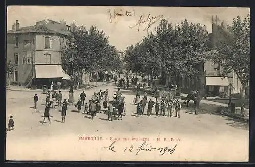 AK Narbonne, Place des Pyrénées