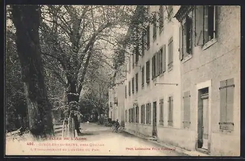 AK Ginoles-les-Bains, L`Etablissement et l`Entrée du Parc