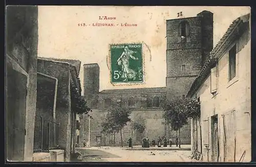 AK Lézignan /Aude, L`Église